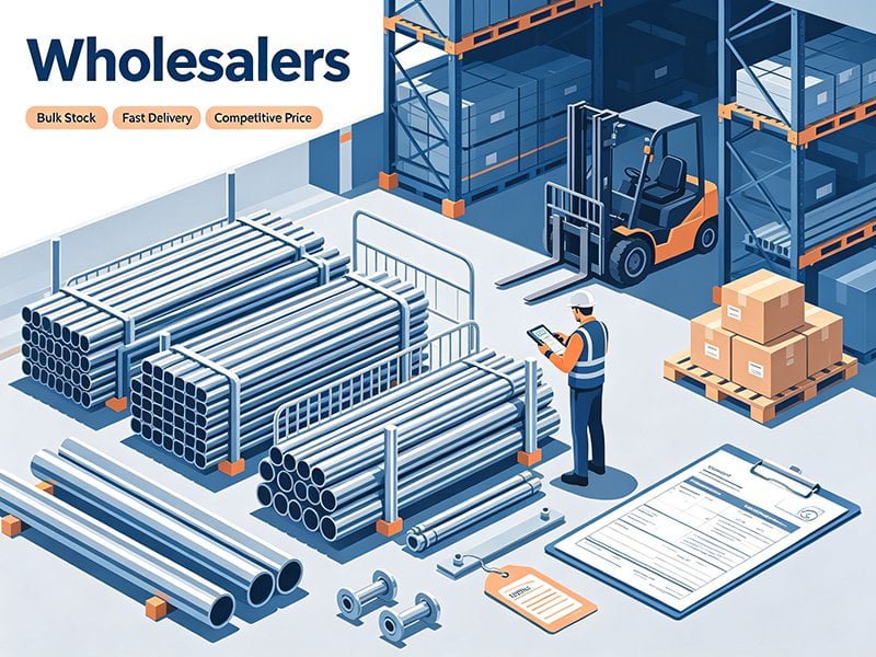 Wholesale fencing buyers reviewing product catalogues